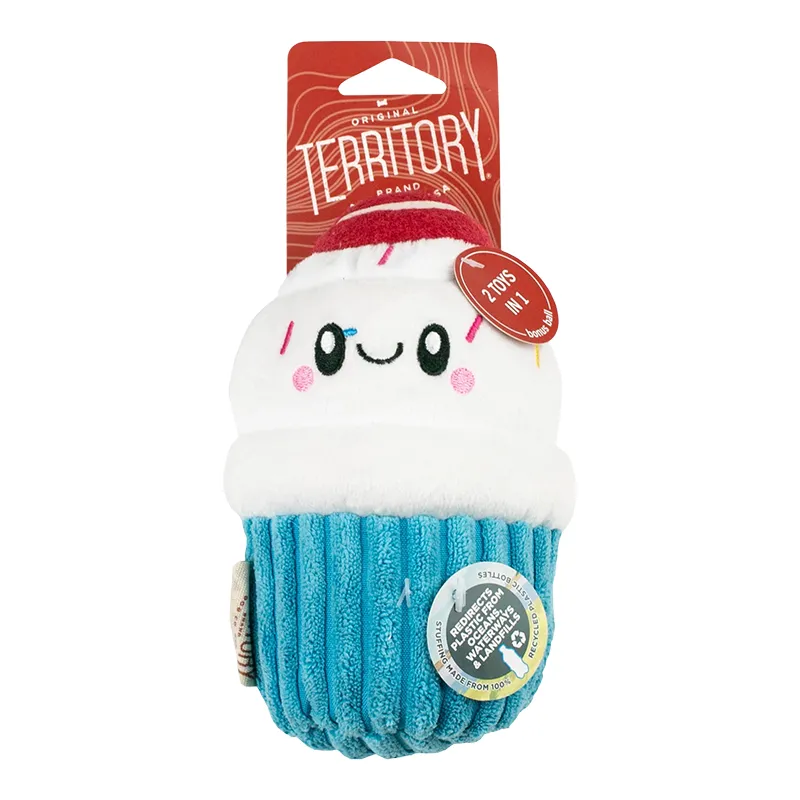 Territory Dog 2 in 1 Plush Cupcake 6"