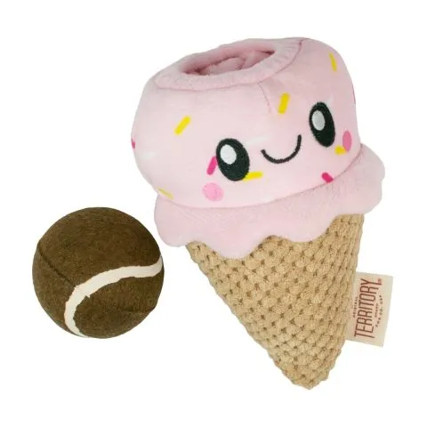 Territory Ice Cream 2-in-1 Plush Dog Toy (8" 2-in-1)