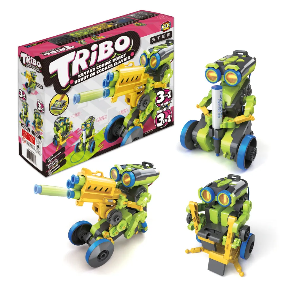 TRIBO Coding Robot: 3-in-1 Keypad-Controlled STEM Kit!