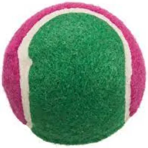 Trixie Tennis Ball Toy for Dogs and Cats (Green/Pink)