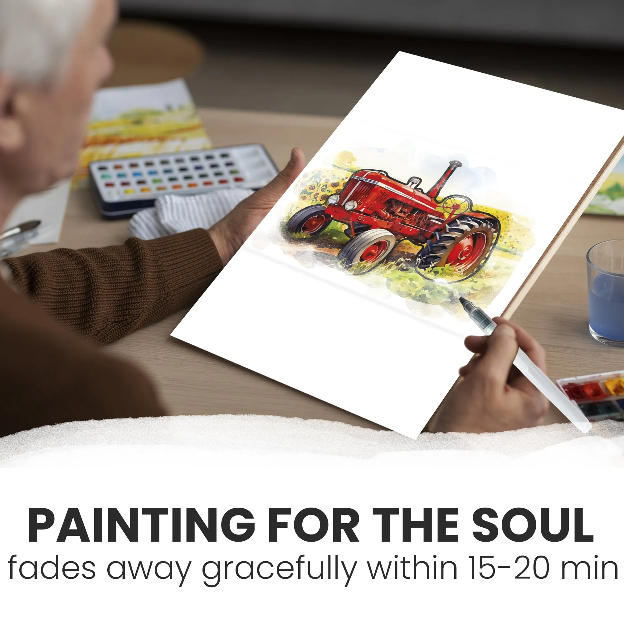 Water Painting Dementia Activities for Seniors | Farm Memories