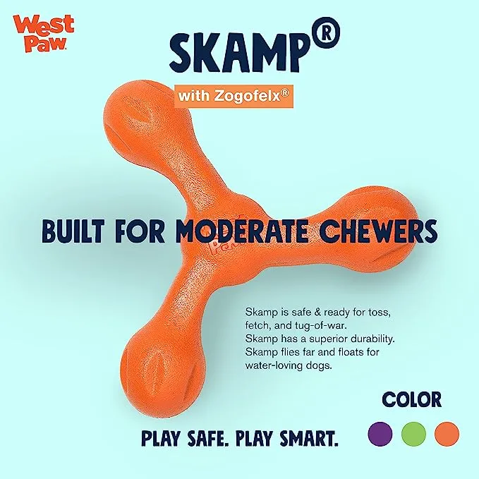 WEST PAW Zogoflex SKAMP Dog Fetch Toy