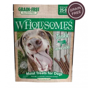 Wholesomes Tank’s Beef Jerky Sticks For Dogs