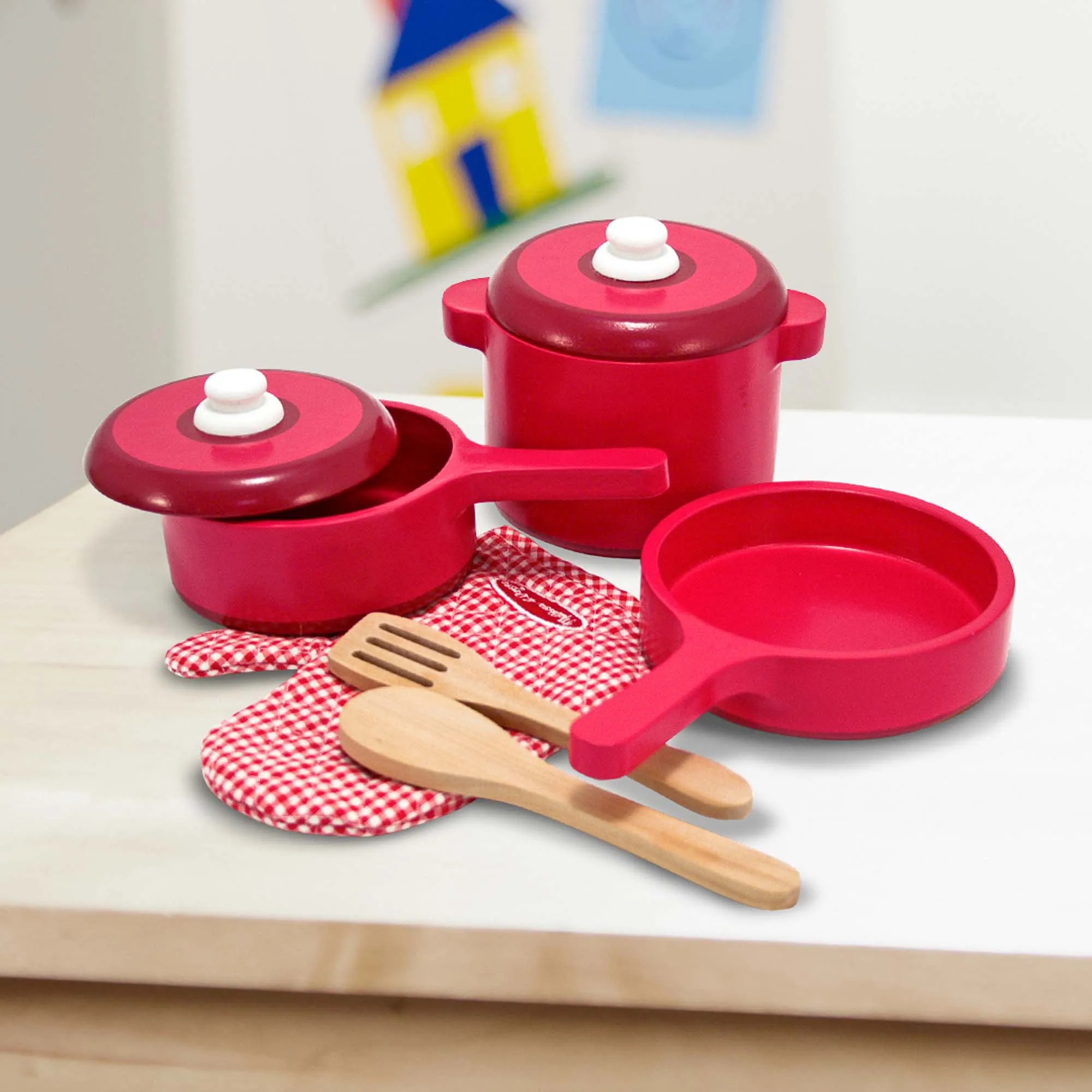 Wooden Kitchen Accessory Play Set