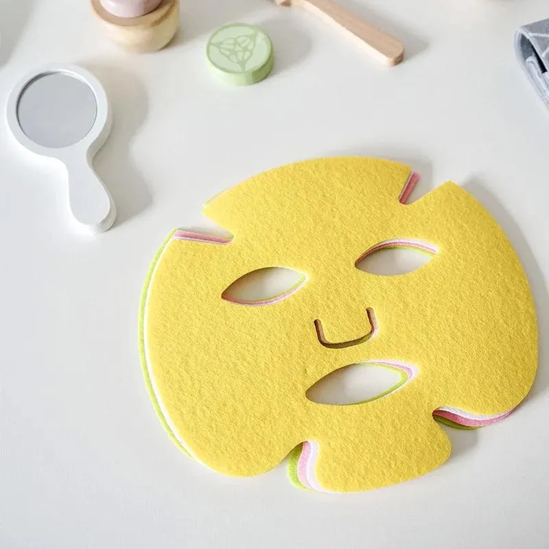 Wooden Pretend Play Facial Mask Makeup Set